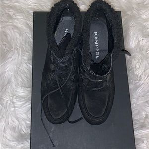 Size 6 (US) Rampage lace up, wedge boots